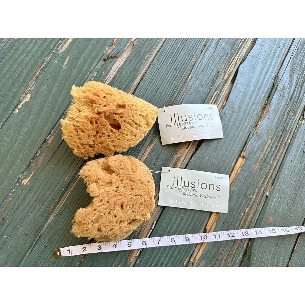 Illusions Sherwin Williams Sea Sponge all natural Paint Sponge Lot Of 2